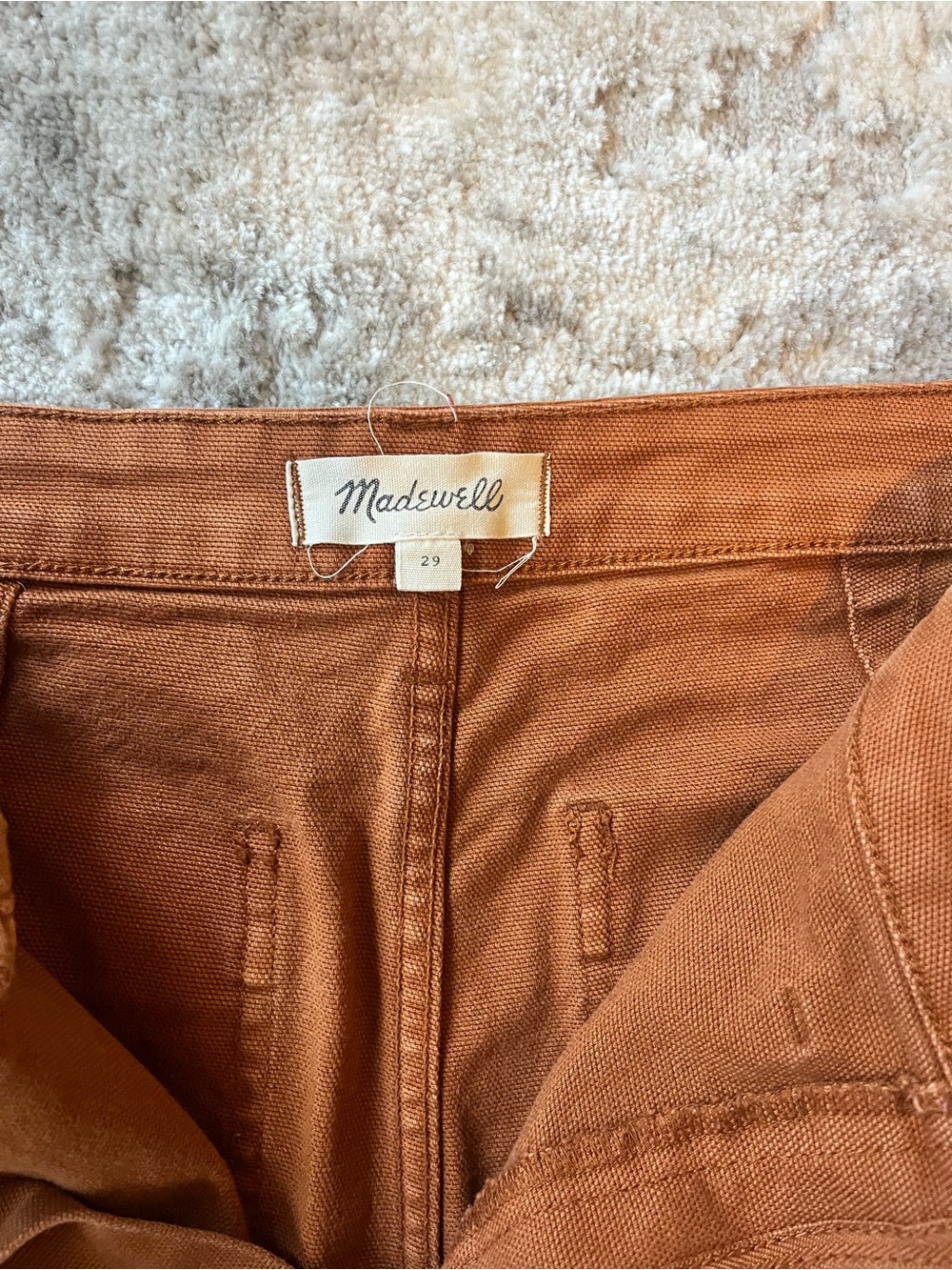 Madewell High-Waist Wide-Leg Cotton Pants - Chestnut Brown - Picture 3 of 5